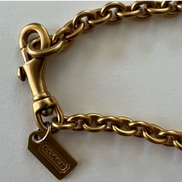 Coach Rare Ltd Edition Daphne Snaphead Medallion Cabochon Neckalace - Picture 5 of 8